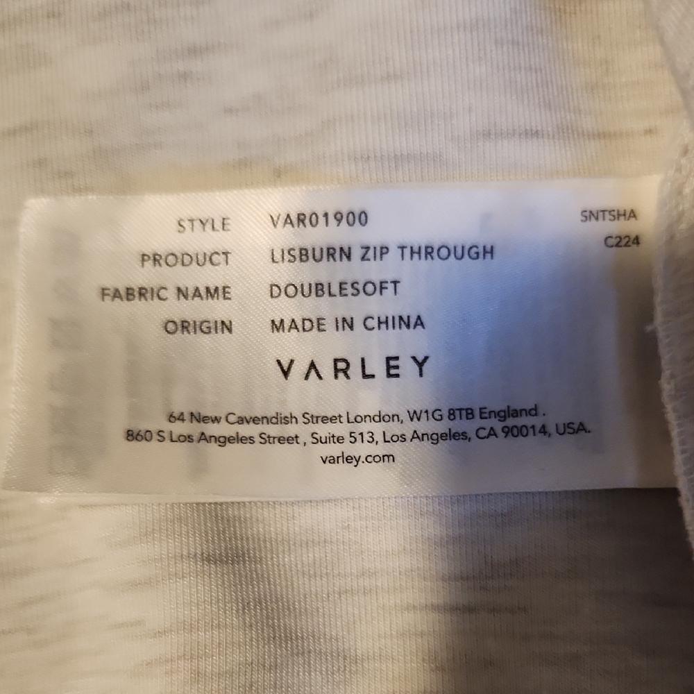Varley Doublesoft Lisbon Zip Through - image 4